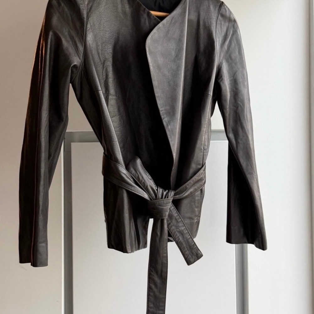THE ROW Leather Jacket - Picture 2 of 5